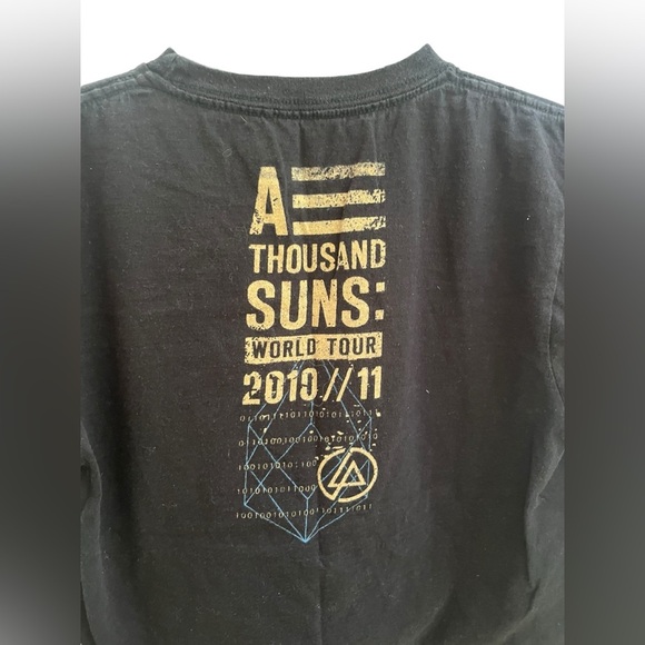 Vintage Linkin Park Band Shirt Tee Rare Jersey Over Print Big Logo Size S - Picture 4 of 6